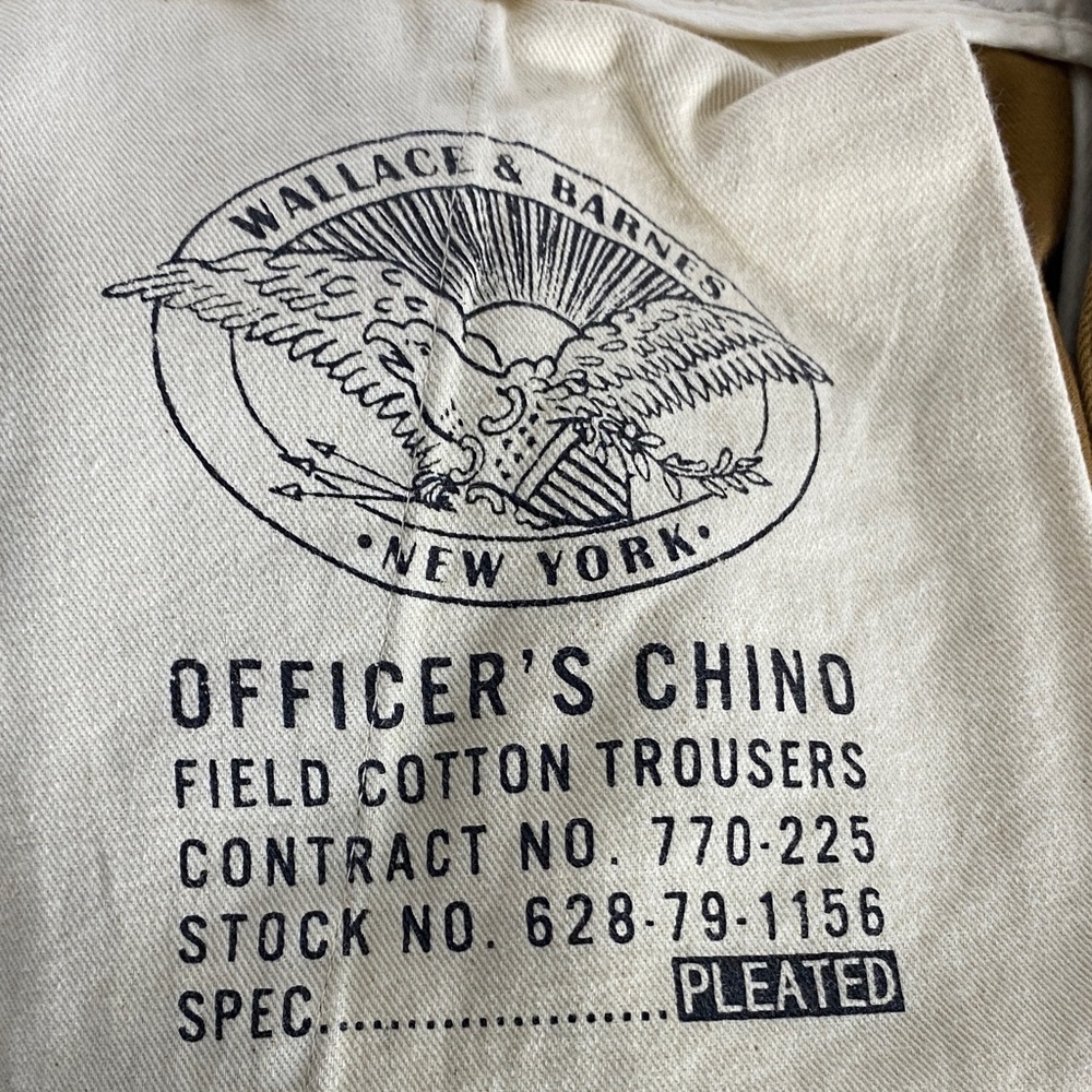 Wallace & Barnes New York Officer Chino Twill Field Trouser Pleated Men’s SZ 31 - Picture 10 of 10